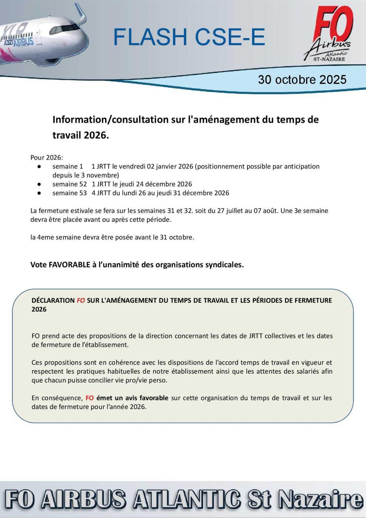🗓️ Retour sur la réunion CSE-E du 30 octobre