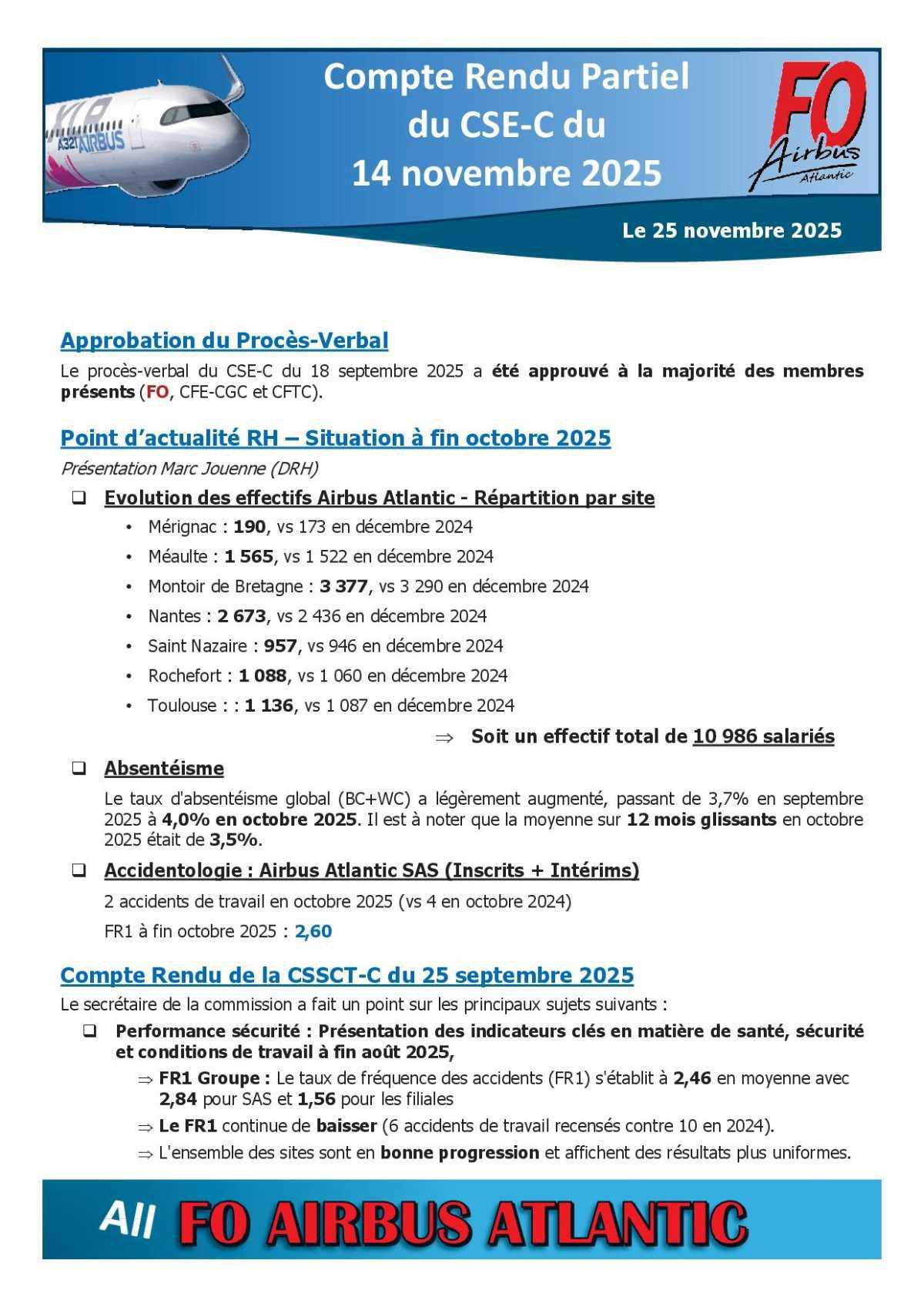 CR Partiel du CSE- Central du 14 Novembre