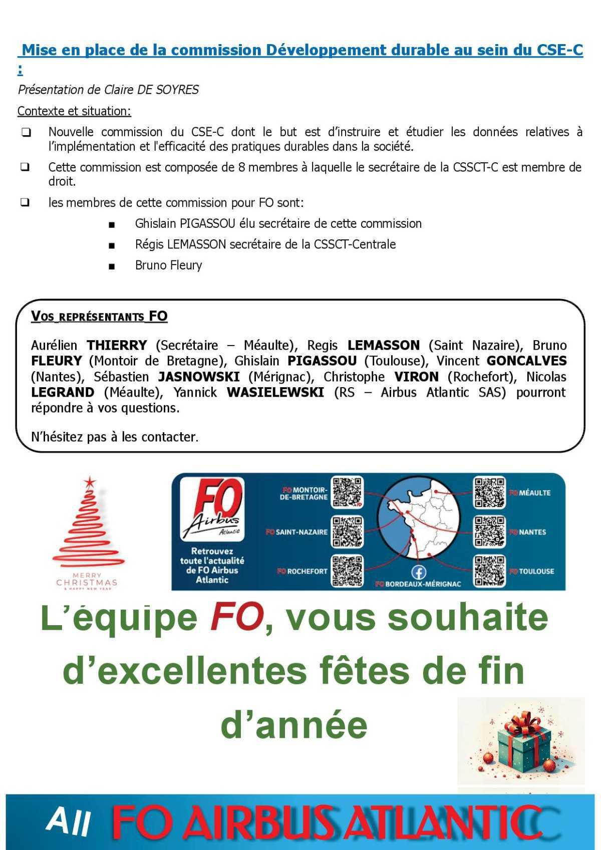 📢 CSE Central du 18 décembre – Compte rendu disponible