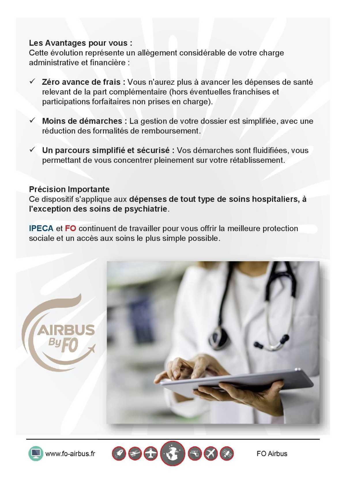 Flash info IPECA - Déploiement du tiers payant hospitalier à partir du 1er Janvier
