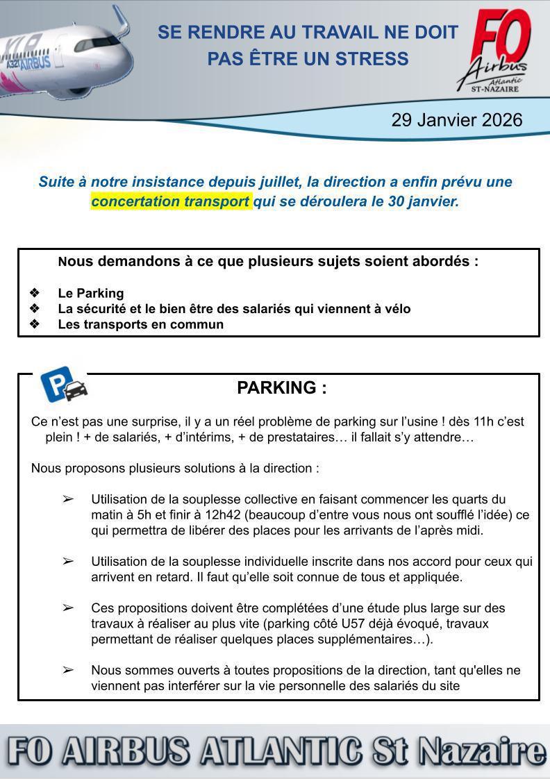 SE RENDRE AU TRAVAIL NE DOIT PAS ÊTRE UN STRESS