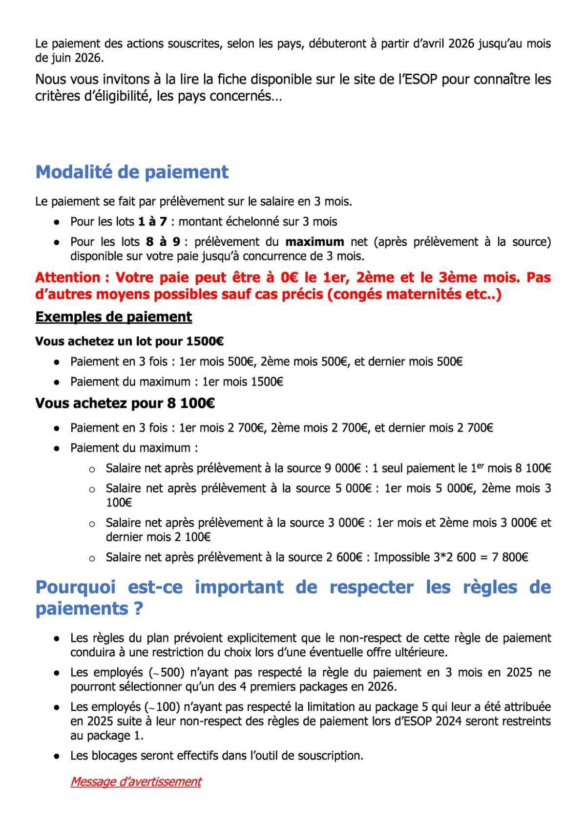 📢 ESOP 2026 : DERNIER RAPPEL – J-2 ! ⏳ 