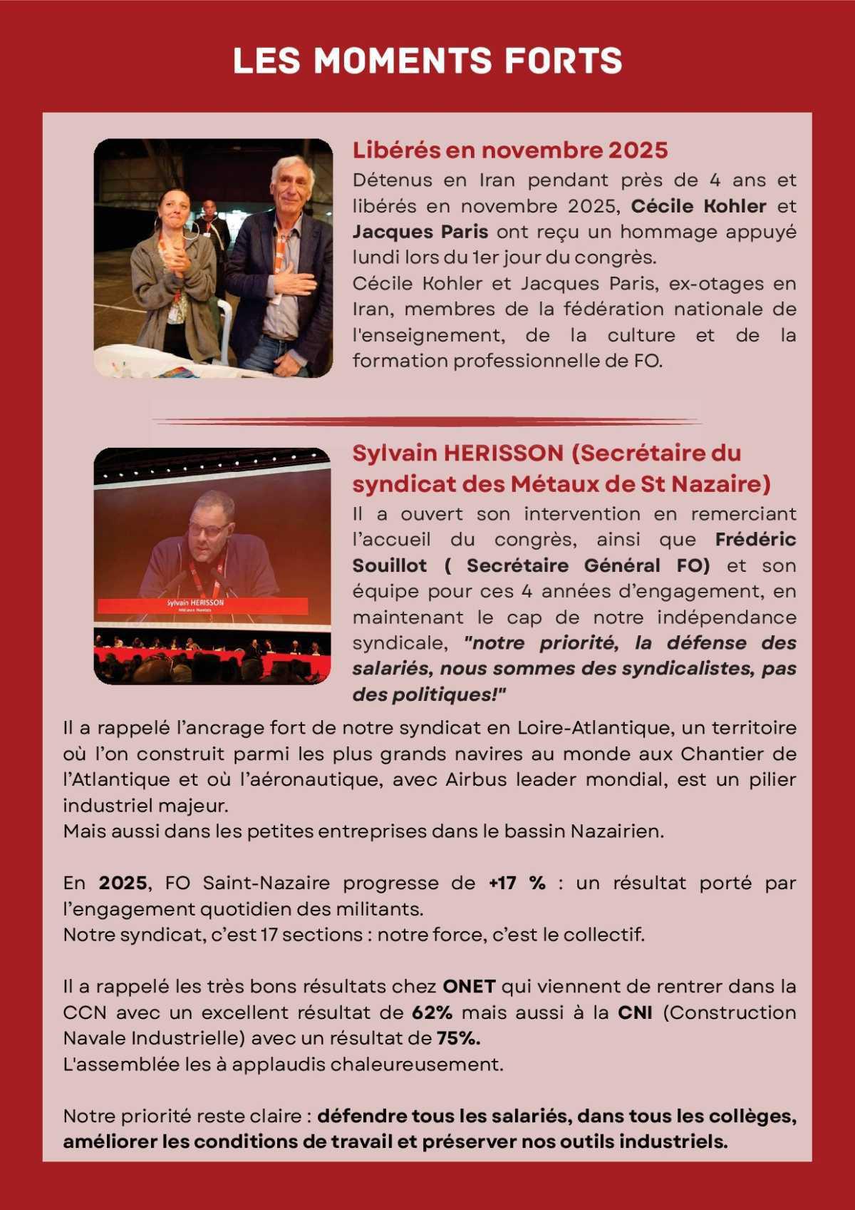 26 -ème Congrès Confédéral FO