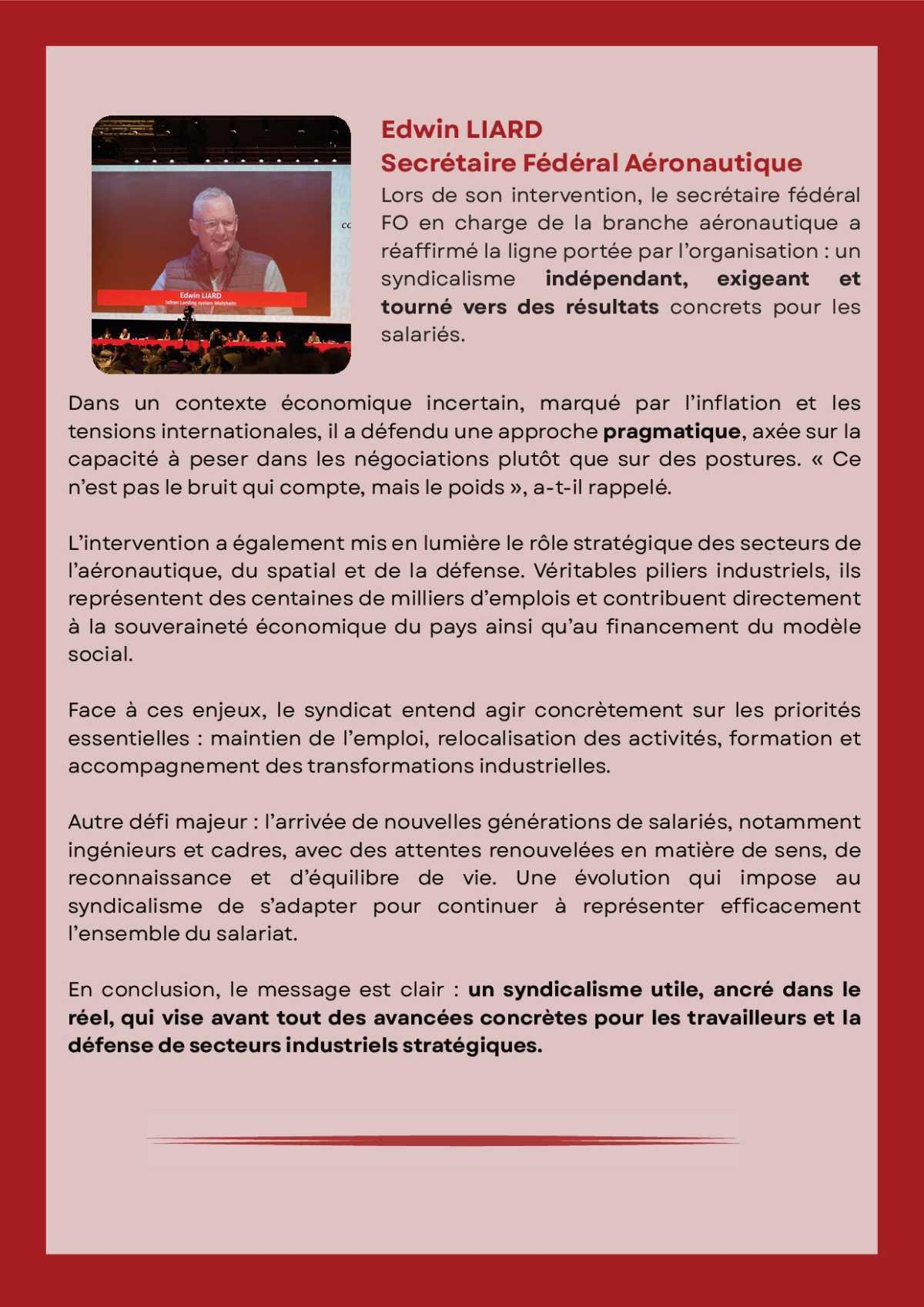 26 -ème Congrès Confédéral FO