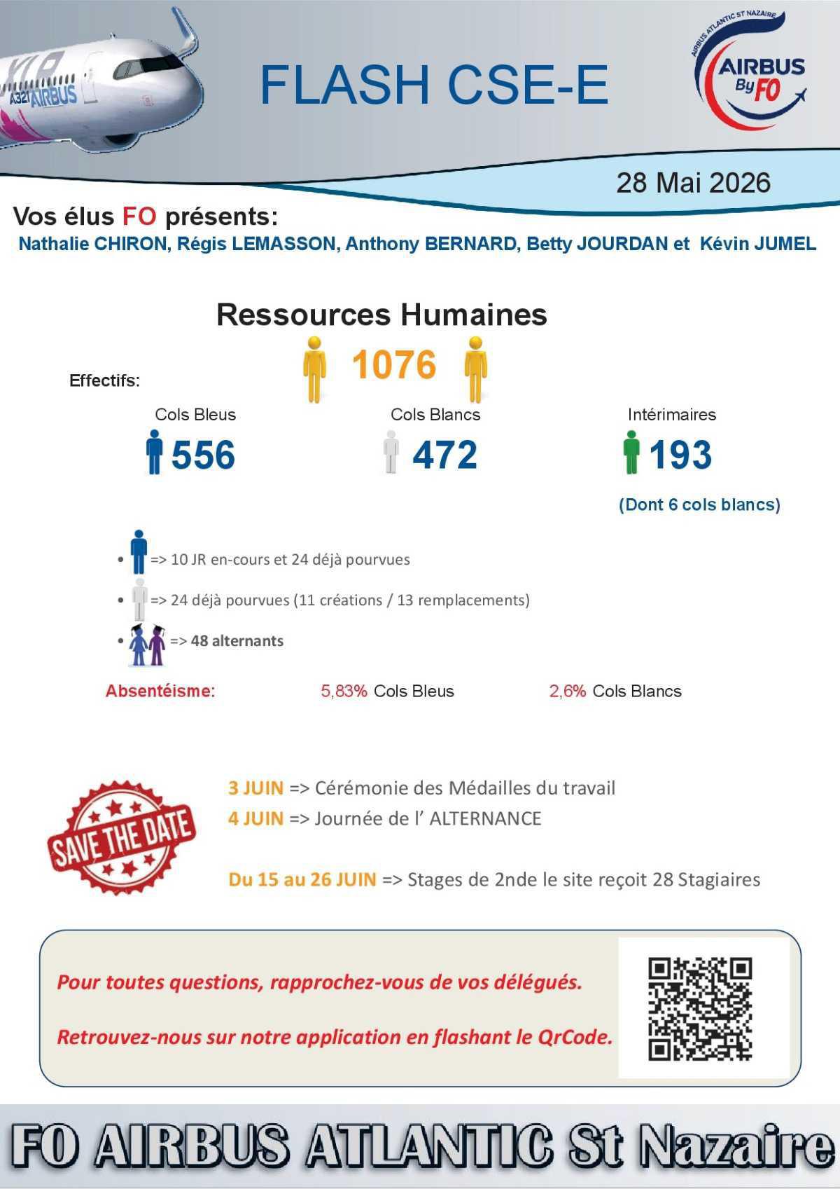 Flash CSE du 28 mai 2026