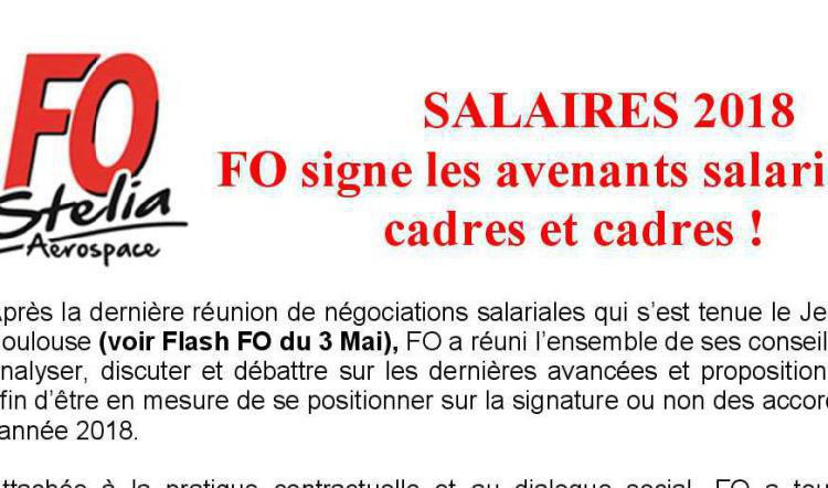 FO signe les avenants salariaux