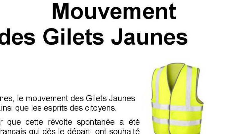 Mouvement des Gilets Jaunes