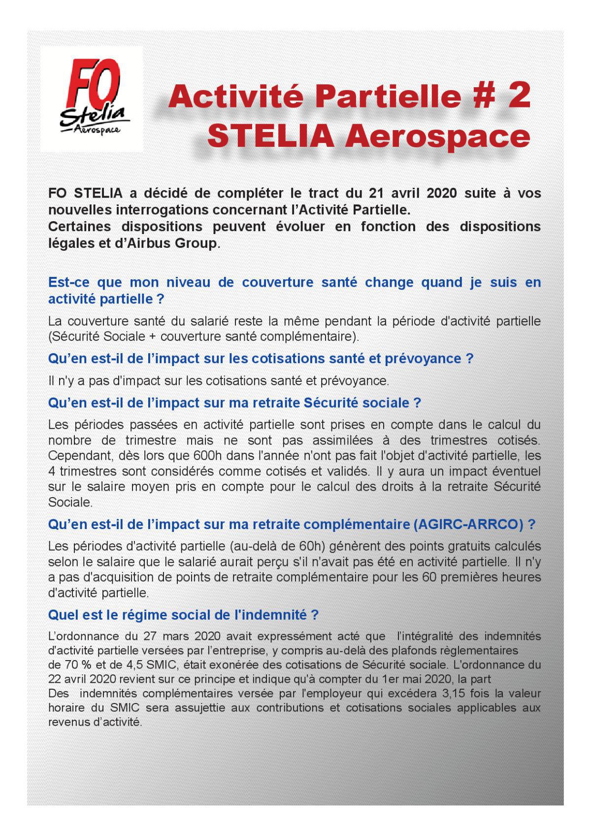 Activité Partielle #2 - STELIA Aerospace