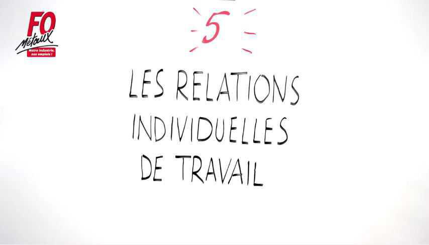 Evolution du Dispositif Conventionnel de la Métallurgie (réforme UIMM) - Vidéo 6 - RELATIONS INDIVIDUELLES Evolution du Dispositif Conventionnel de la Métallurgie (réforme UIMM) - Vidéo 6 - RELATIONS INDIVIDUELLES
