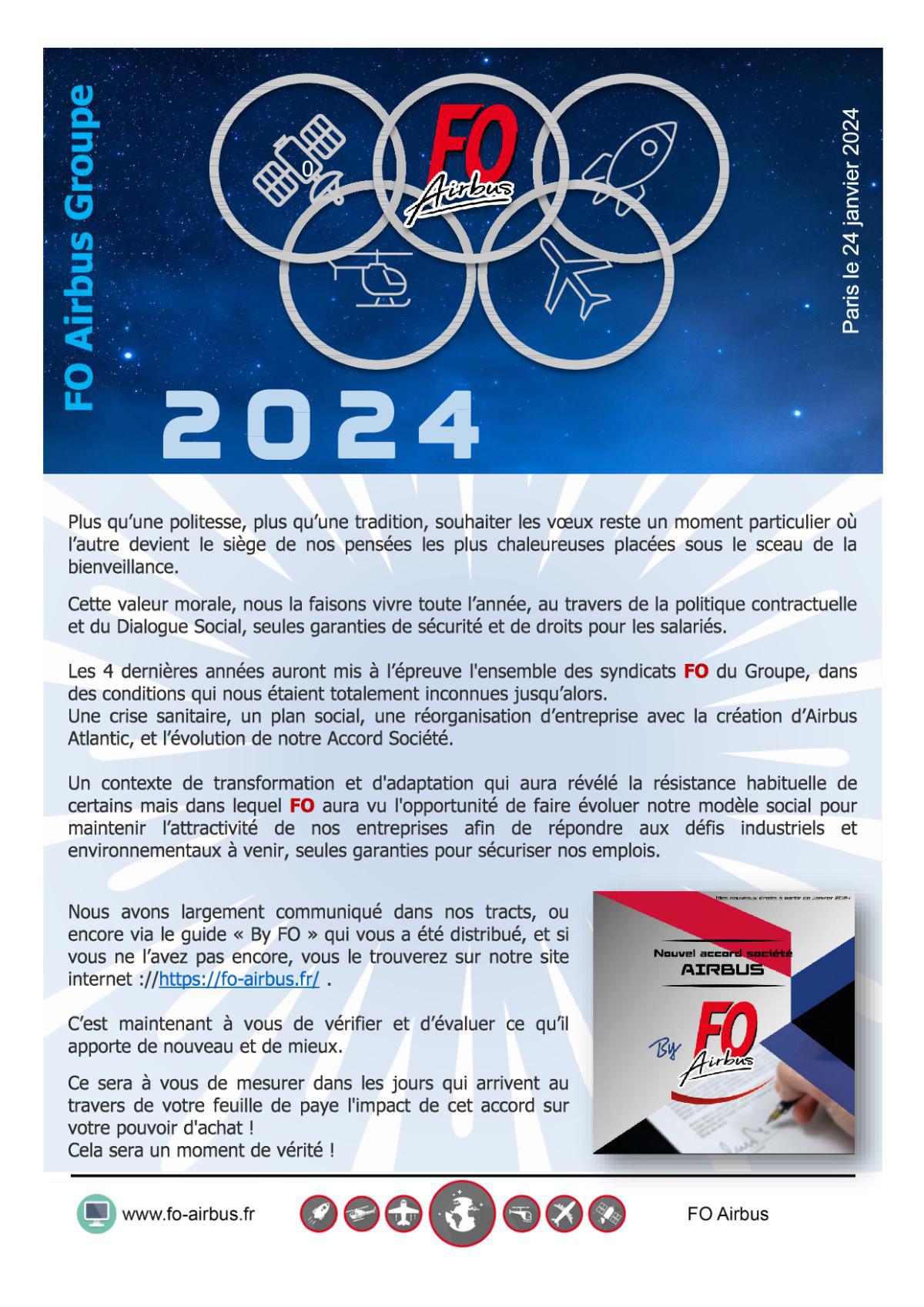 Vœux 2024 - Coordination FO Airbus Groupe
