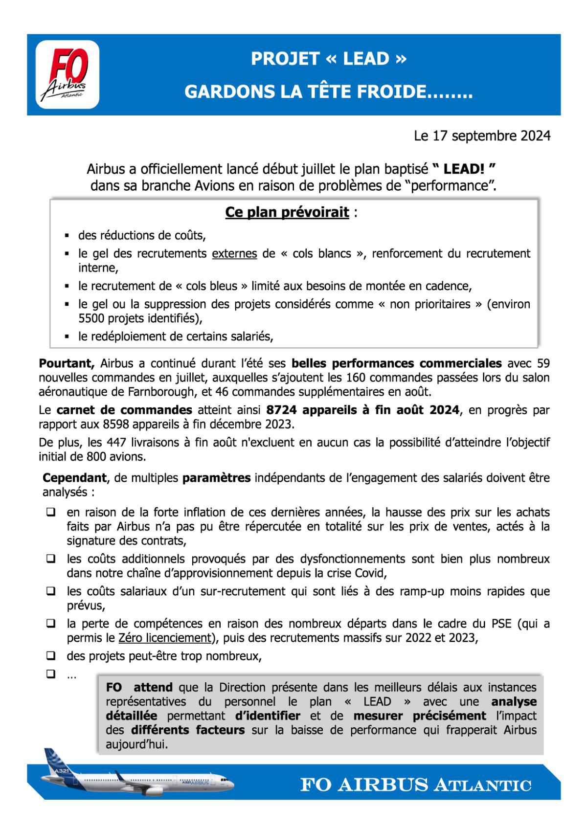 Projet "LEAD" - Gardons la tête froide !