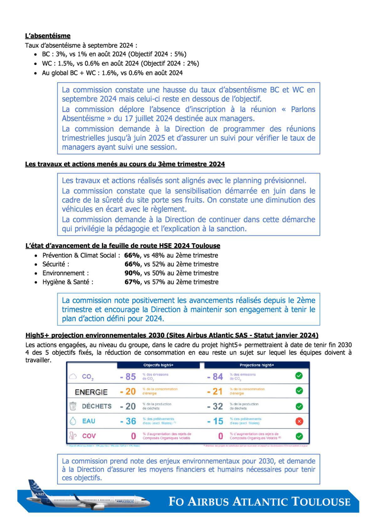 Flash Info : Compte Rendu Partiel du CSE-E du 30 Octobre 2024