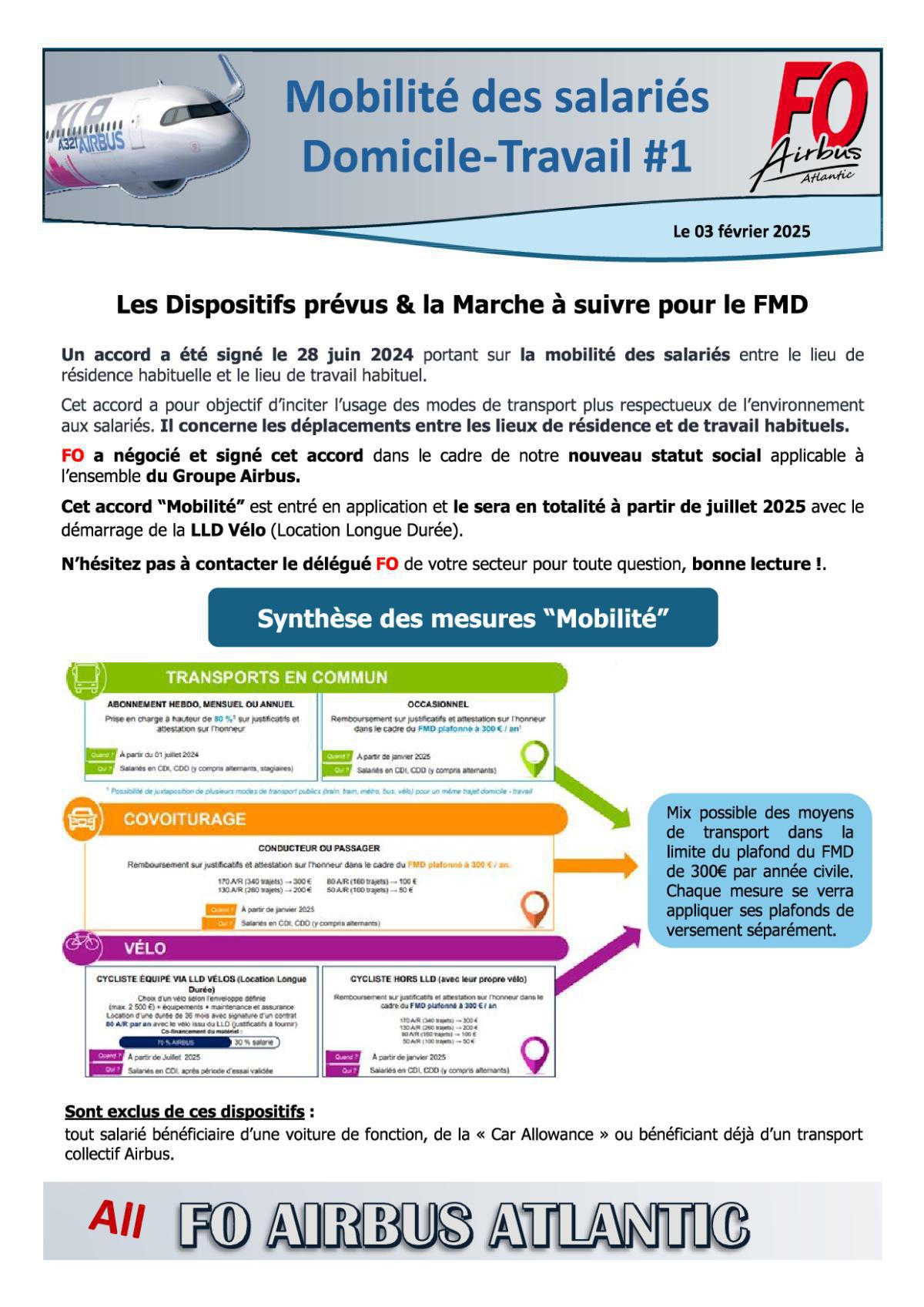 Mobilité Domicile - Travail (FMD) : toutes les infos utiles