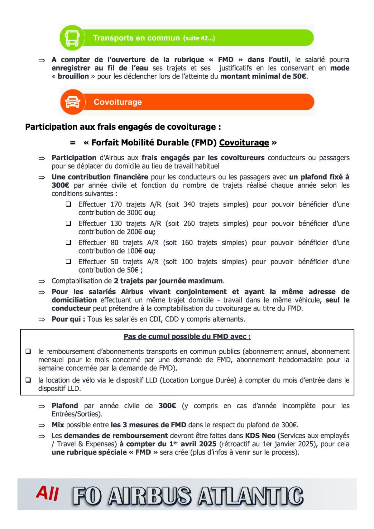 Mobilité Domicile - Travail (FMD) : toutes les infos utiles