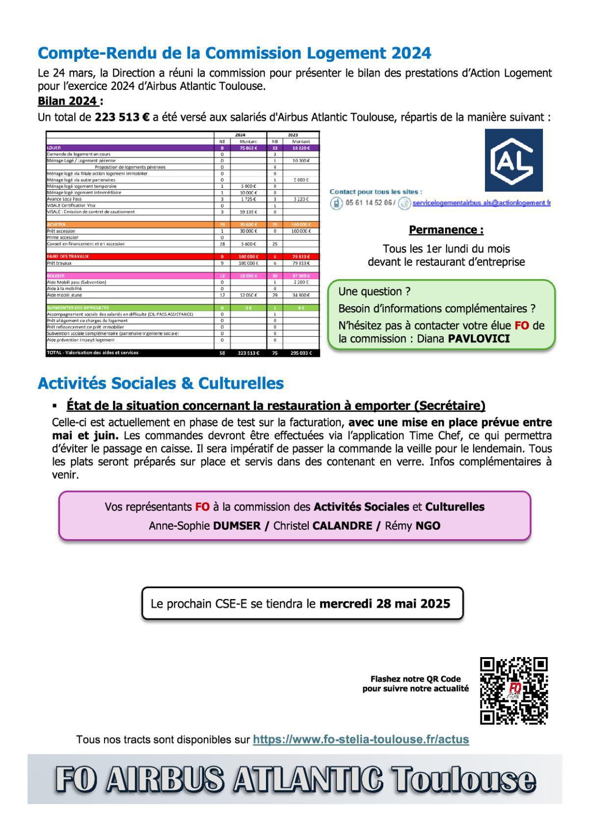 Flash Info : Compte Rendu Partiel du CSE-E du 30 avril 2025