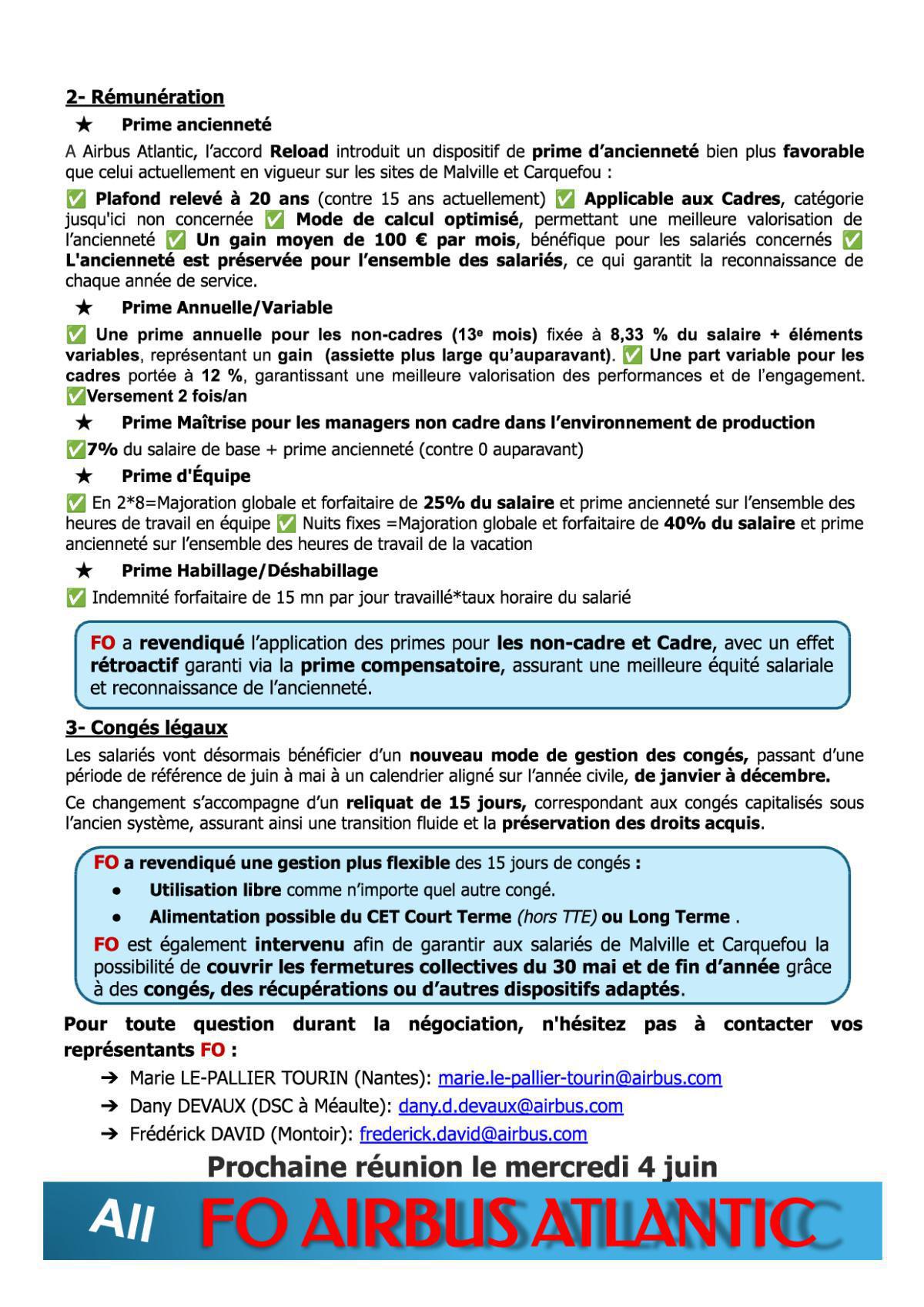 Accord de substitution : Acte 1 (Sites de Carquefou et Malville)