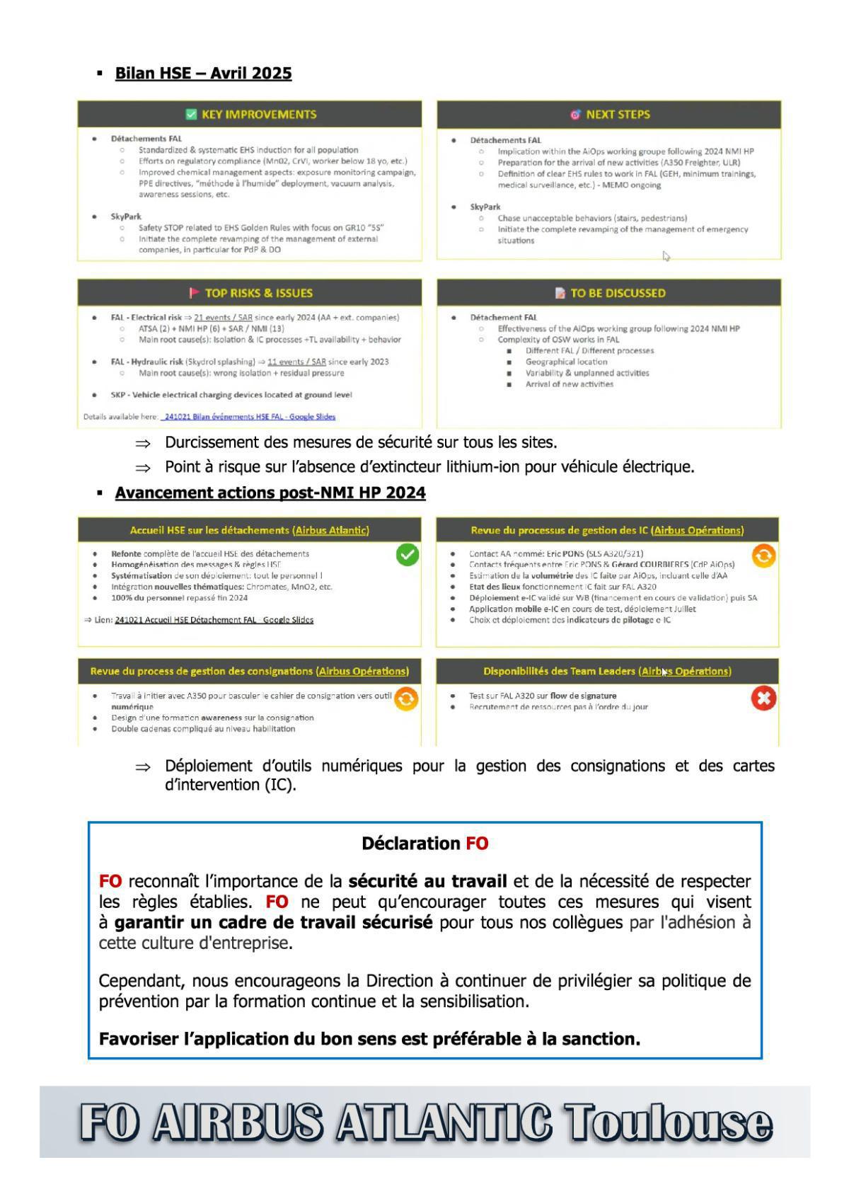 Flash Info : Compte Rendu Partiel du CSE-E du 28 mai 2025