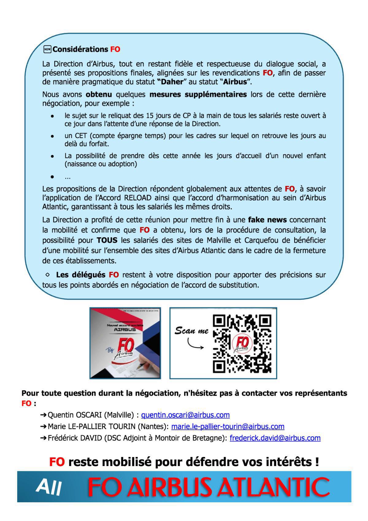 Accord de substitution : Acte 3 (Sites de Carquefou et Malville)
