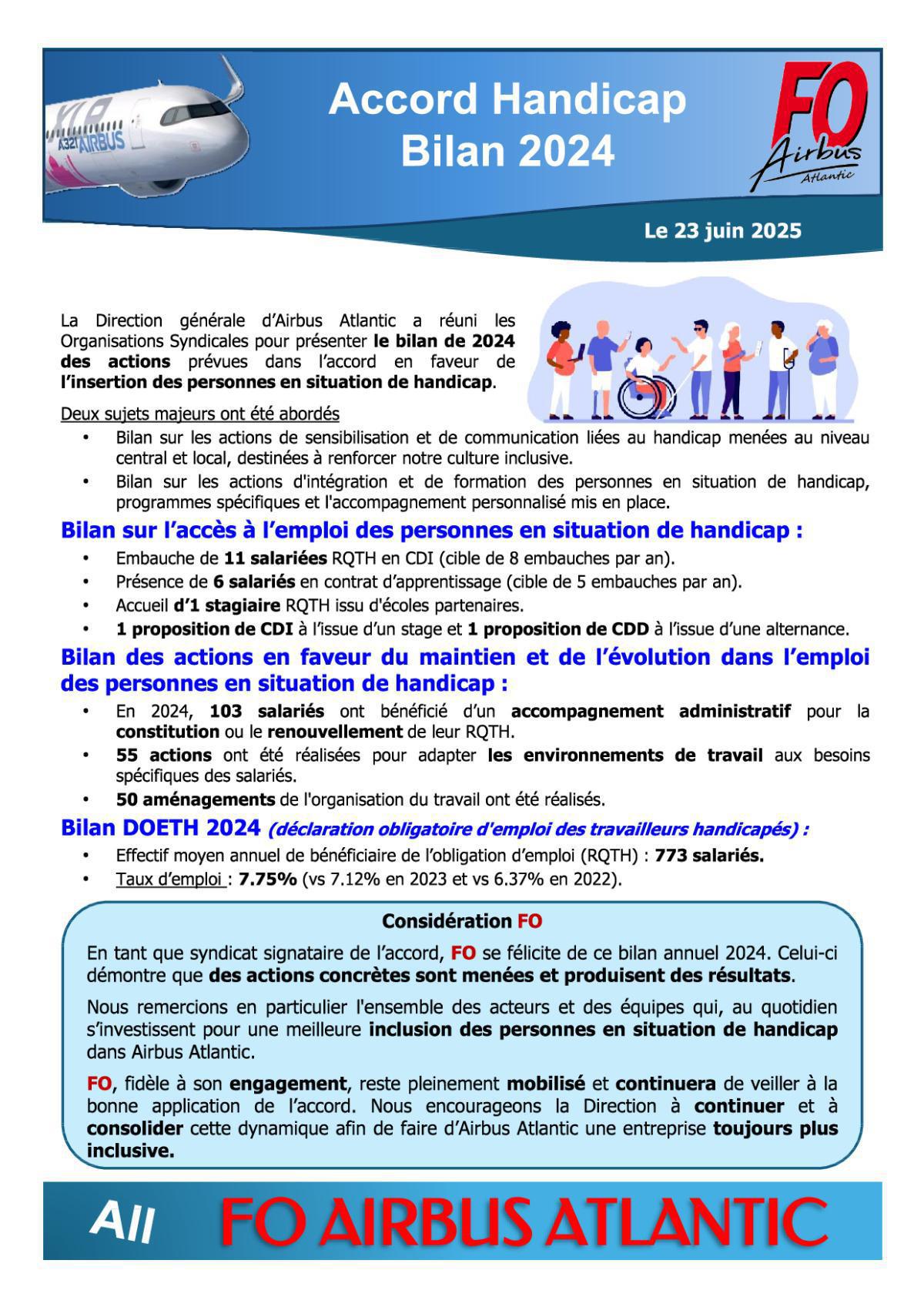 Accord Handicap - Bilan 2024 