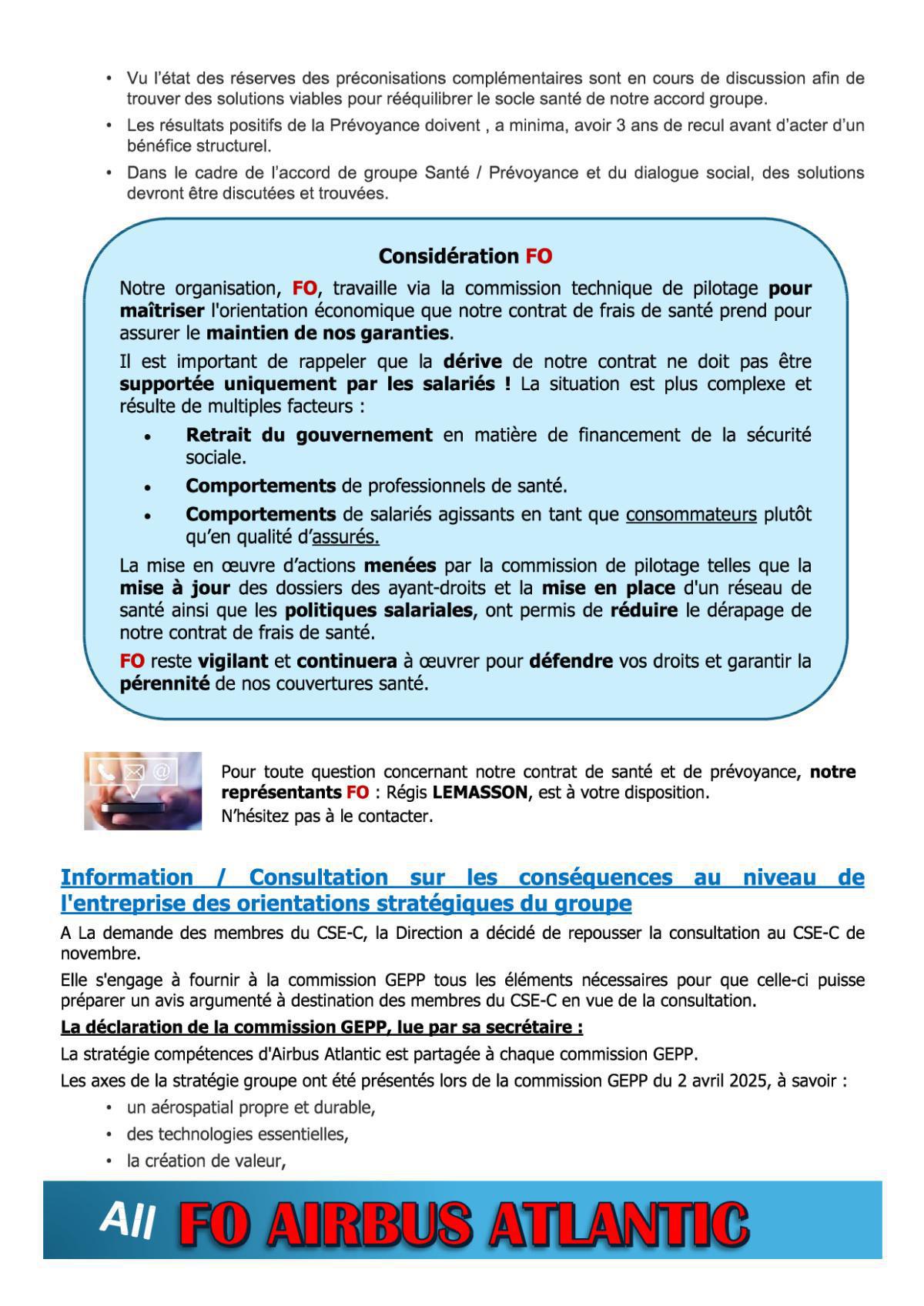 Flash Info : CR Partiel du CSE-C du 26 juin 2025