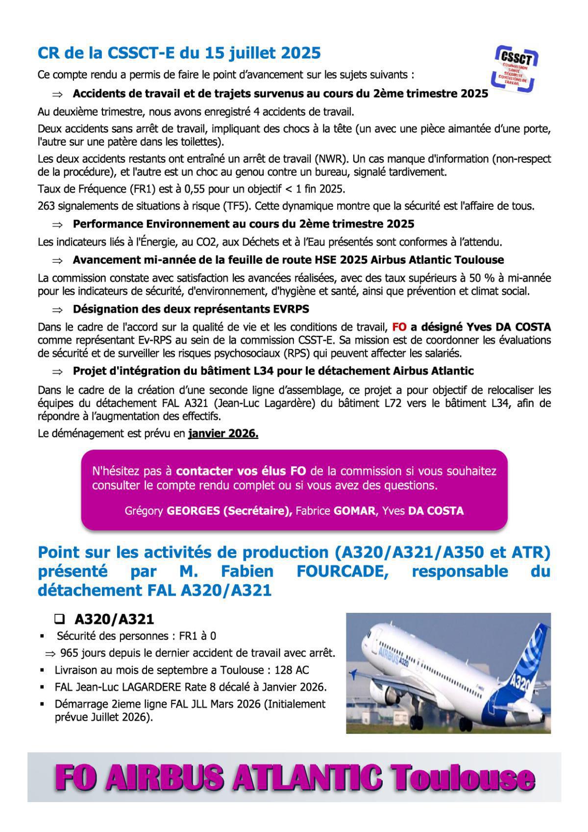 Flash Info : Compte Rendu Partiel du CSE-E du 25 septembre 2025