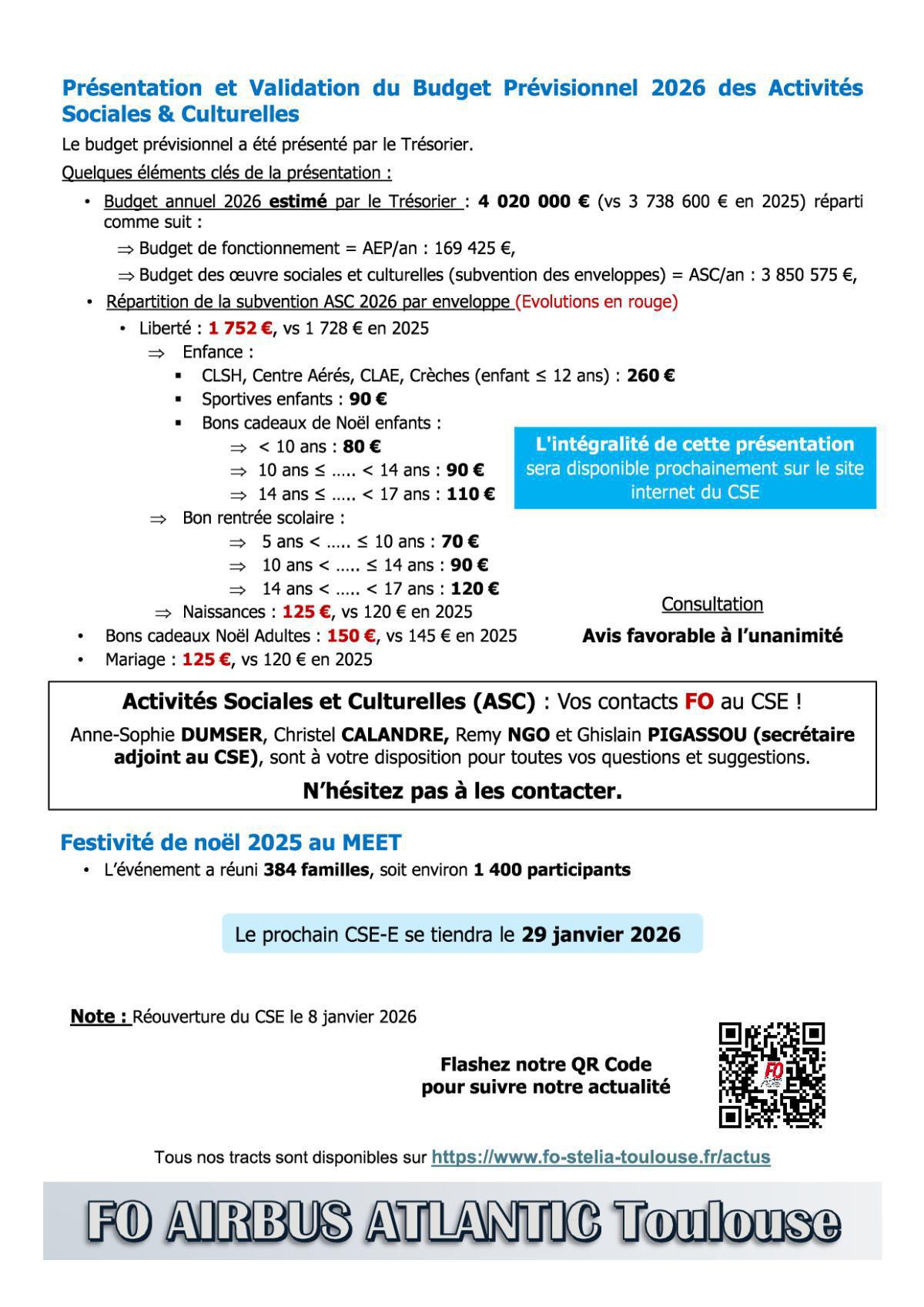 Flash Info : Compte Rendu Partiel du CSE-E du 17 décembre 2025