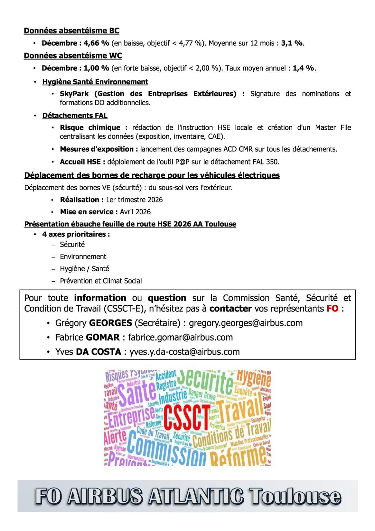 Flash Info : Compte Rendu Partiel du CSE-E du 29 janvier 2026