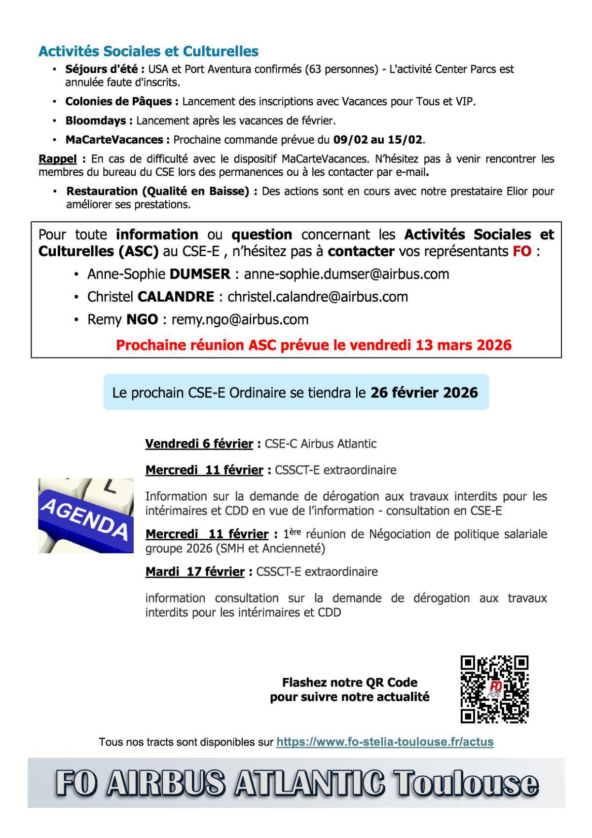Flash Info : Compte Rendu Partiel du CSE-E du 29 janvier 2026