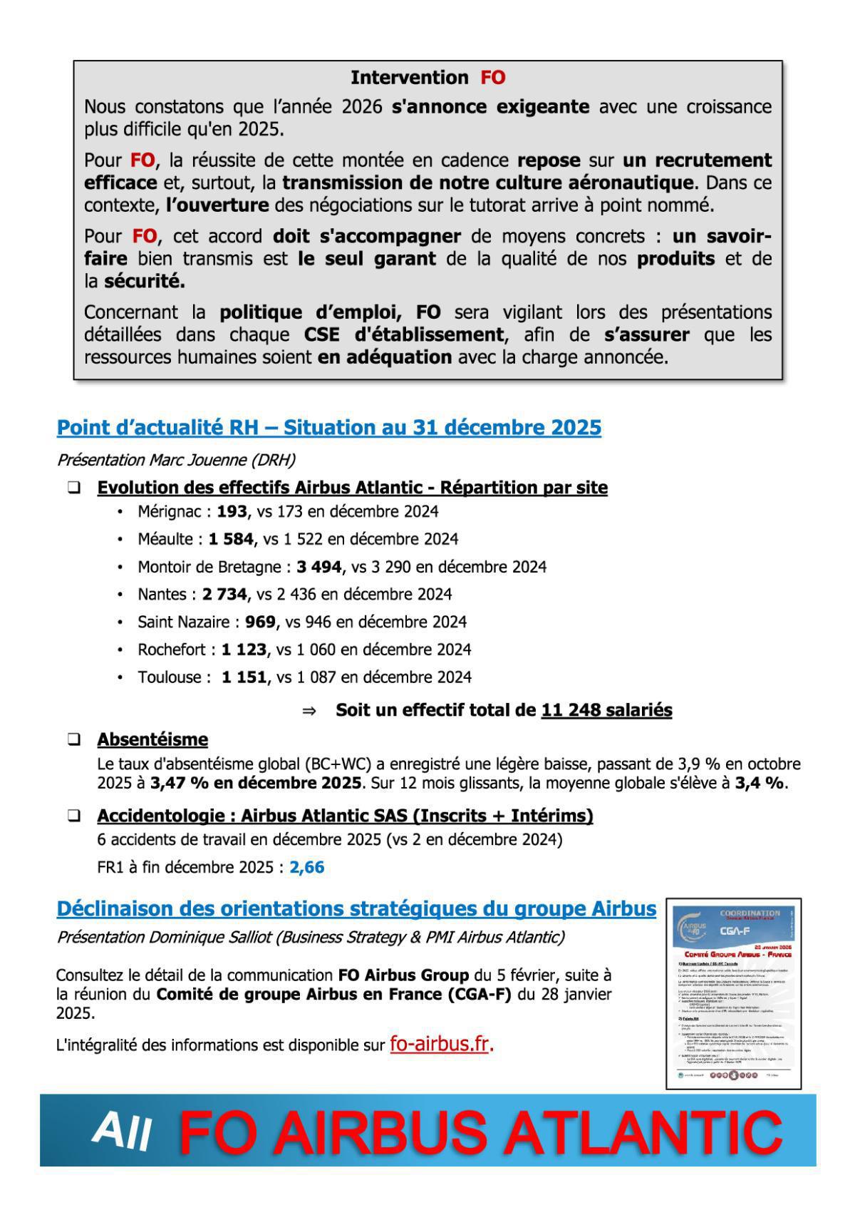 Flash Info : CR Partiel du CSE-C Ordinaire du 6 février 2026