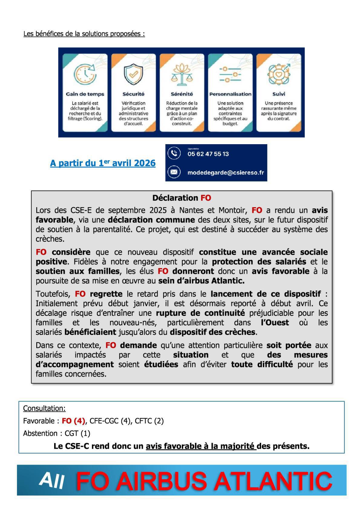 Flash Info : CR Partiel du CSE-C Ordinaire du 6 février 2026