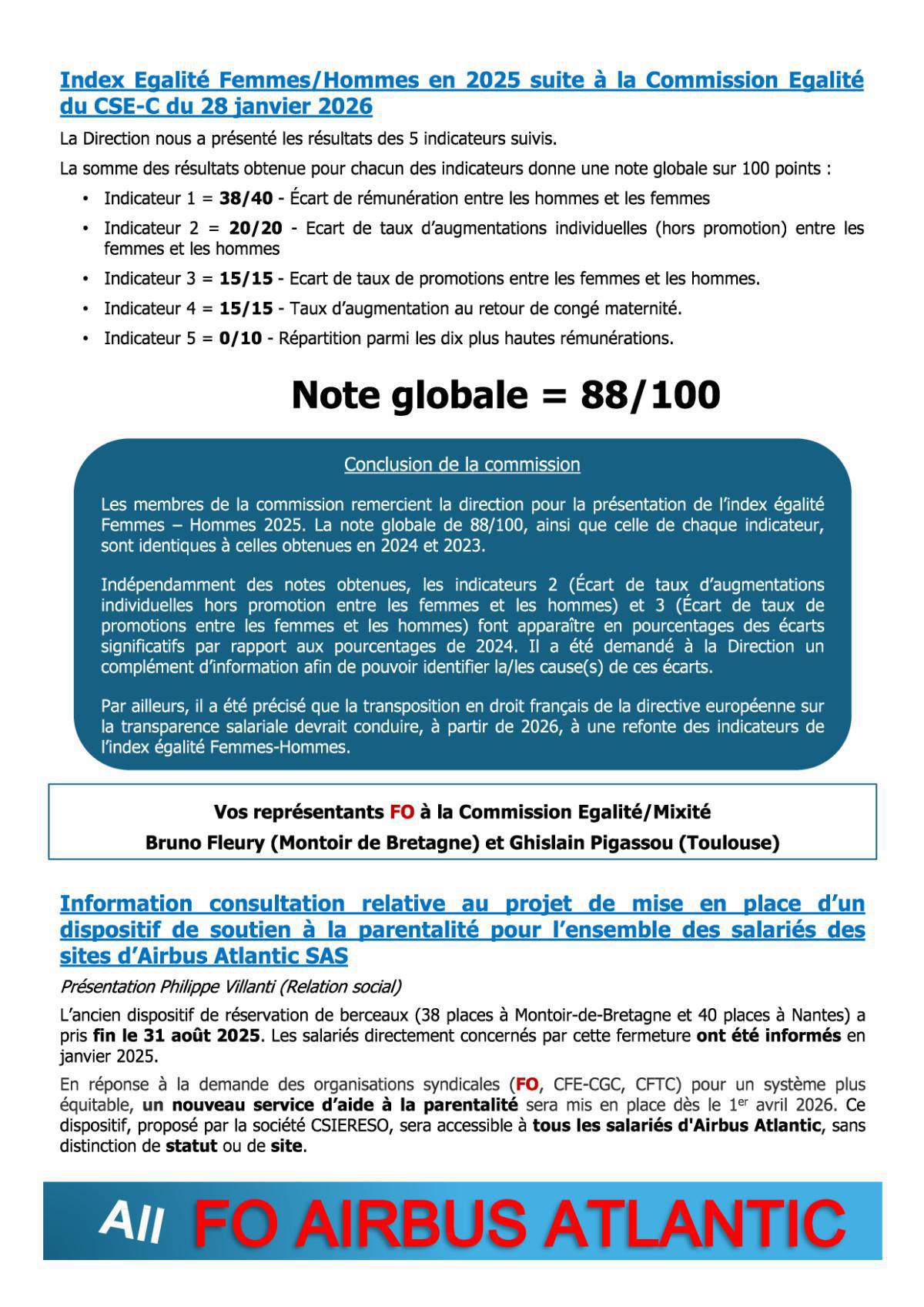 Flash Info : CR Partiel du CSE-C Ordinaire du 6 février 2026