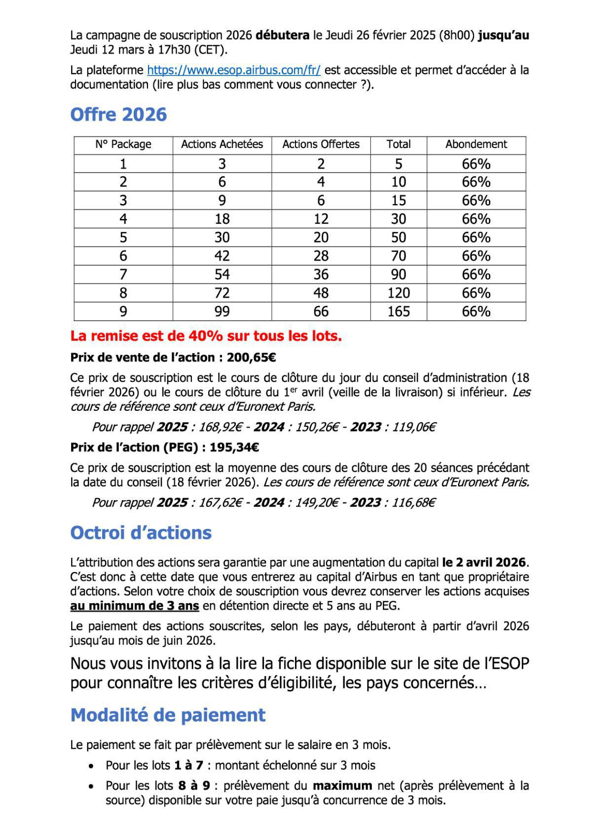 ESOP 2026 : serez-vous actionnaire d’Airbus ?