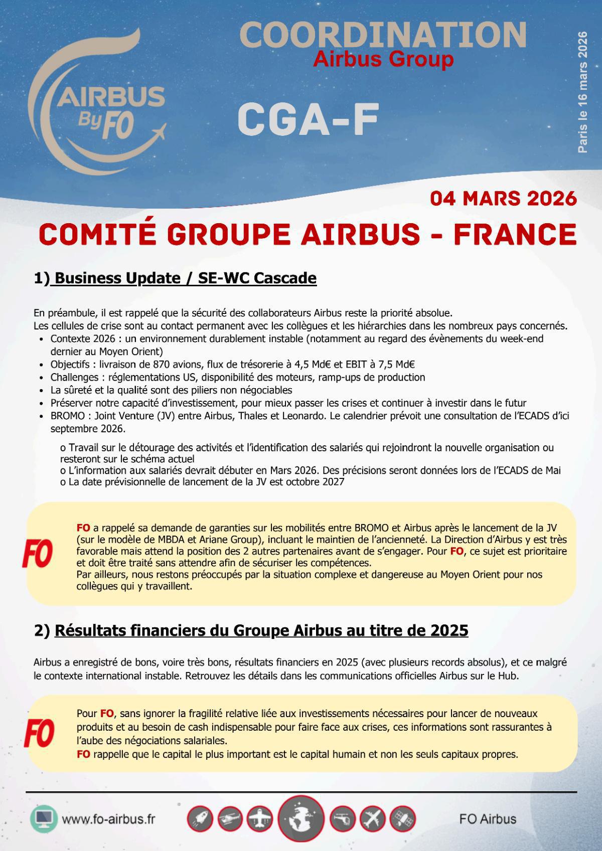 CR CGA-F du 4 mars 2026