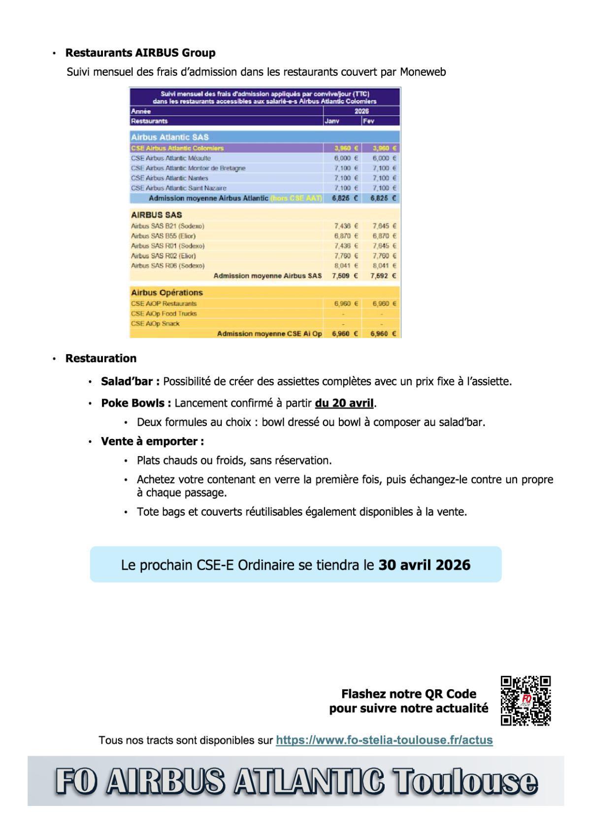 Flash Info : Compte Rendu Partiel du CSE-E du 26 mars 2026