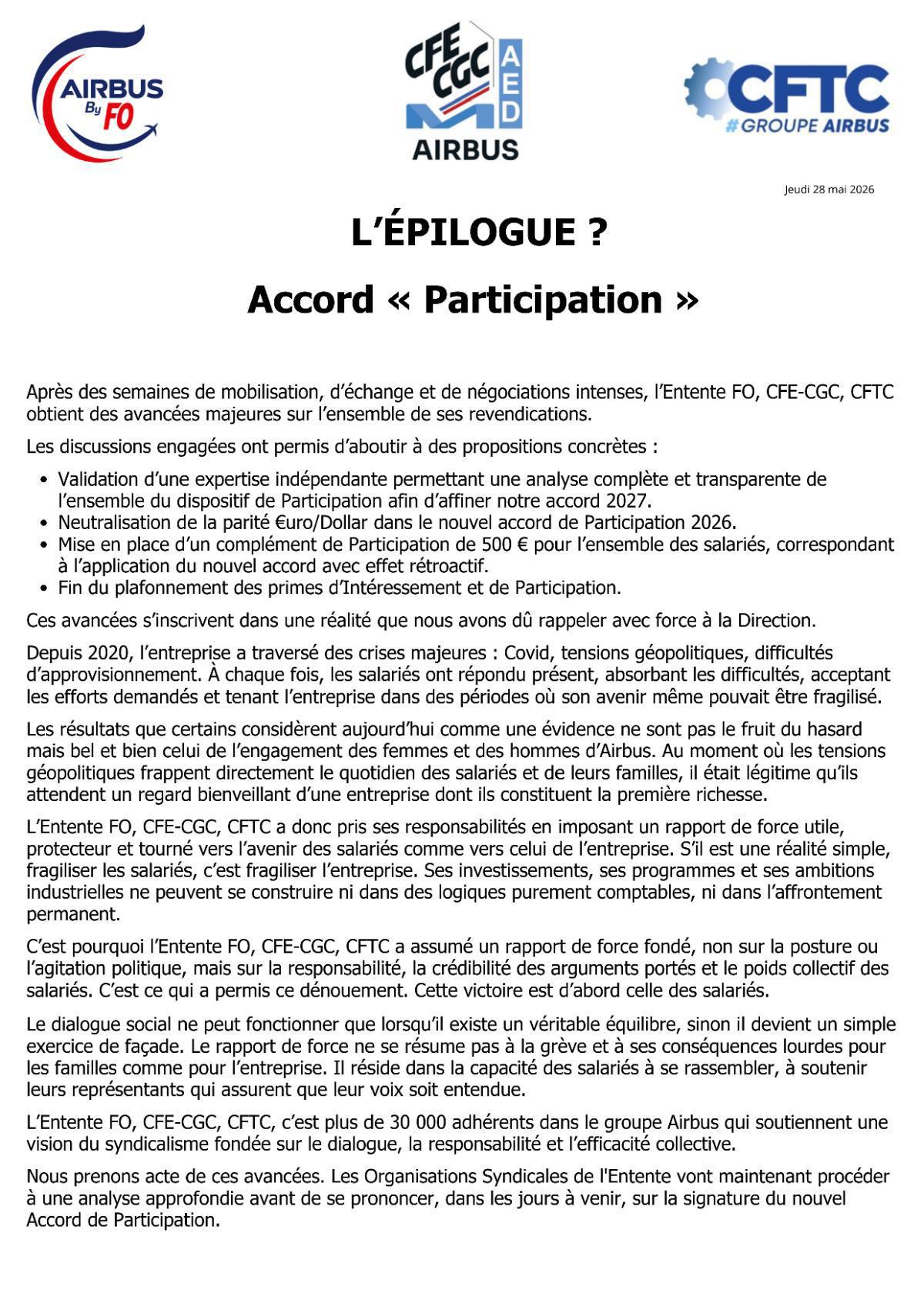 Accord de Participation, 2ème réunion de négociation 