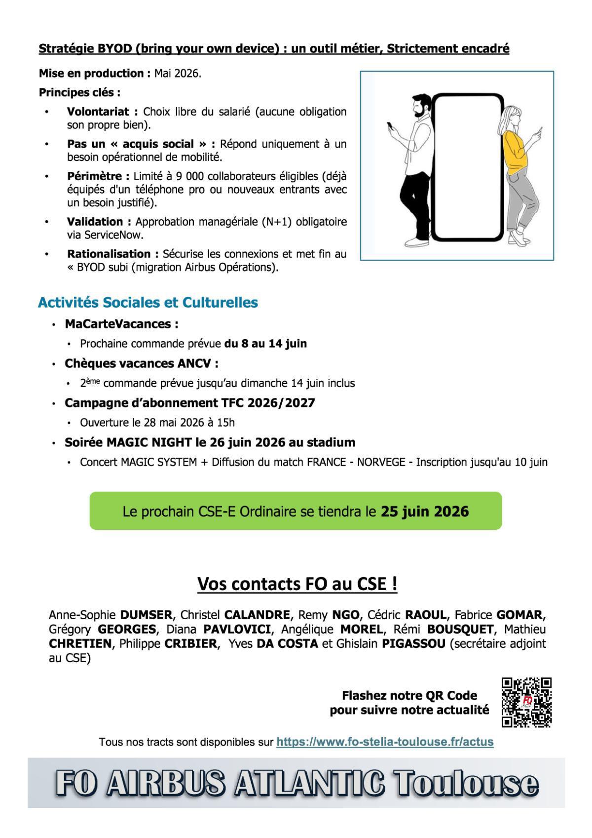 Flash Info : Compte Rendu Partiel du CSE-E du 28 mai 2026