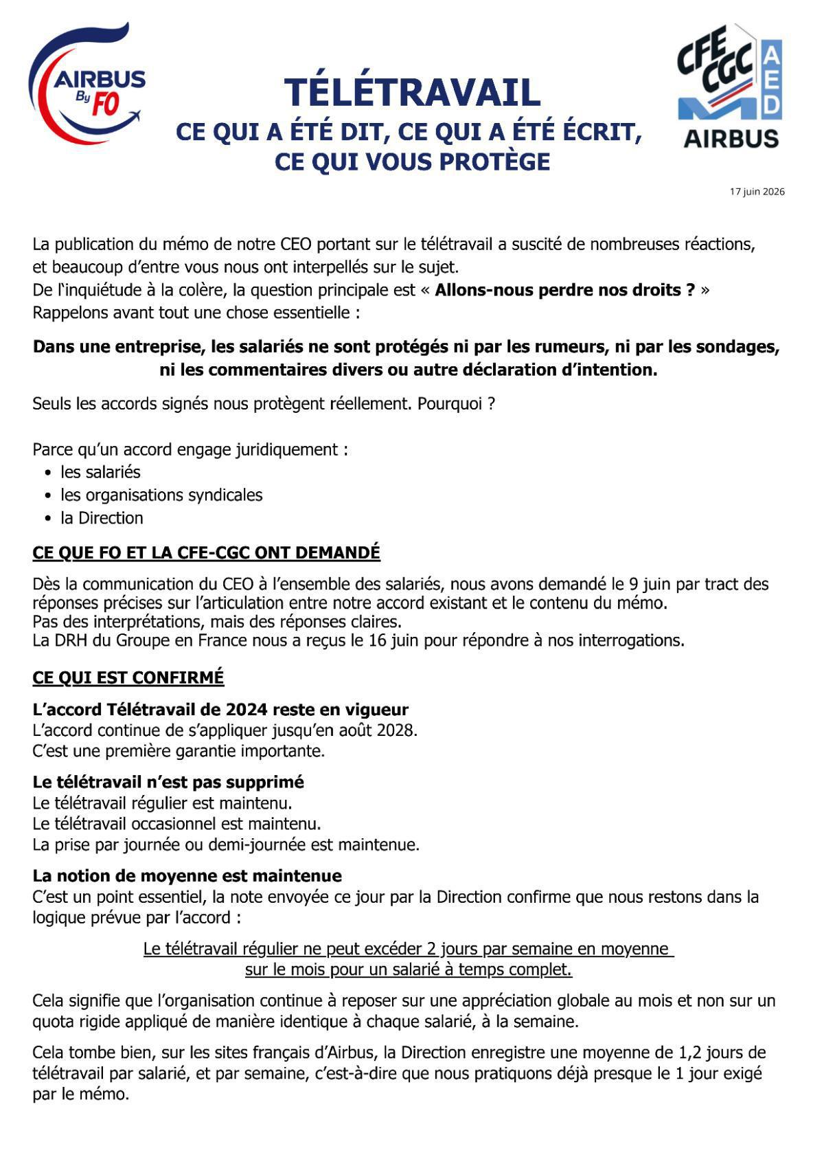 Télétravail : Ce qui a été dit, ce qui a été écrit, ce qui vous protège !