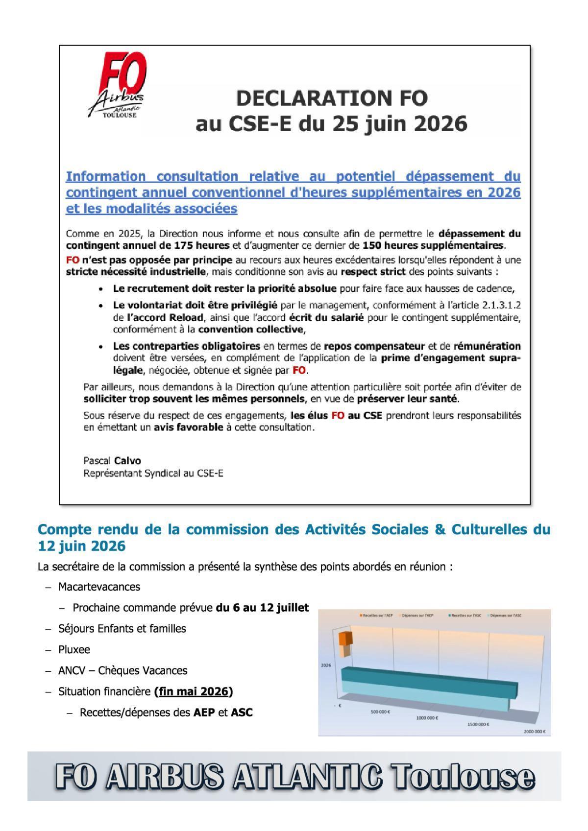 Flash Info : Compte Rendu Partiel du CSE-E du 25 juin 2026