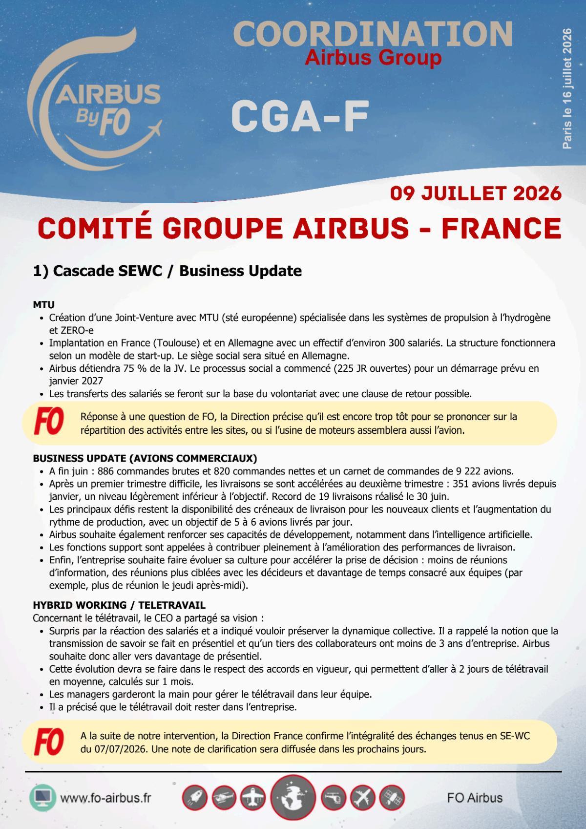 CR CGAF du 9 juillet 2026