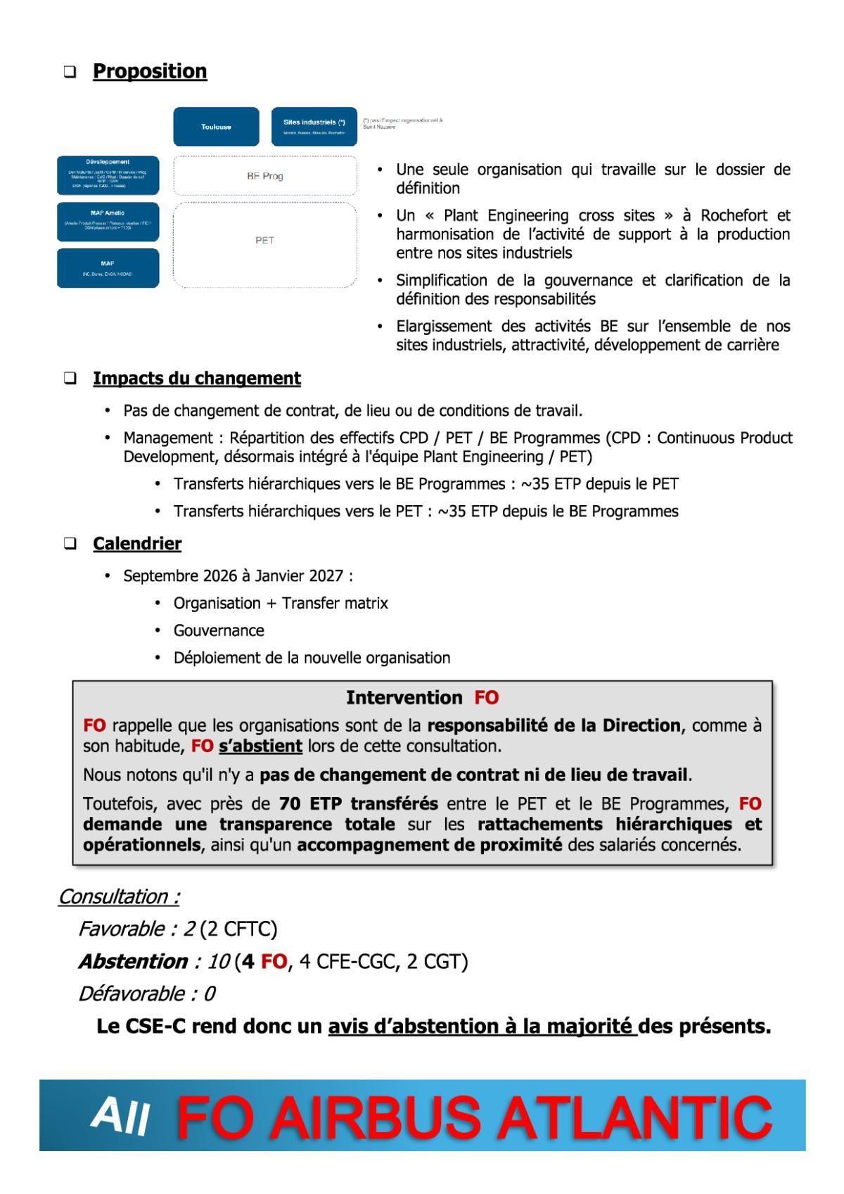 Flash Info : CR Partiel du CSE-C Ordinaire du 25 juin 2026