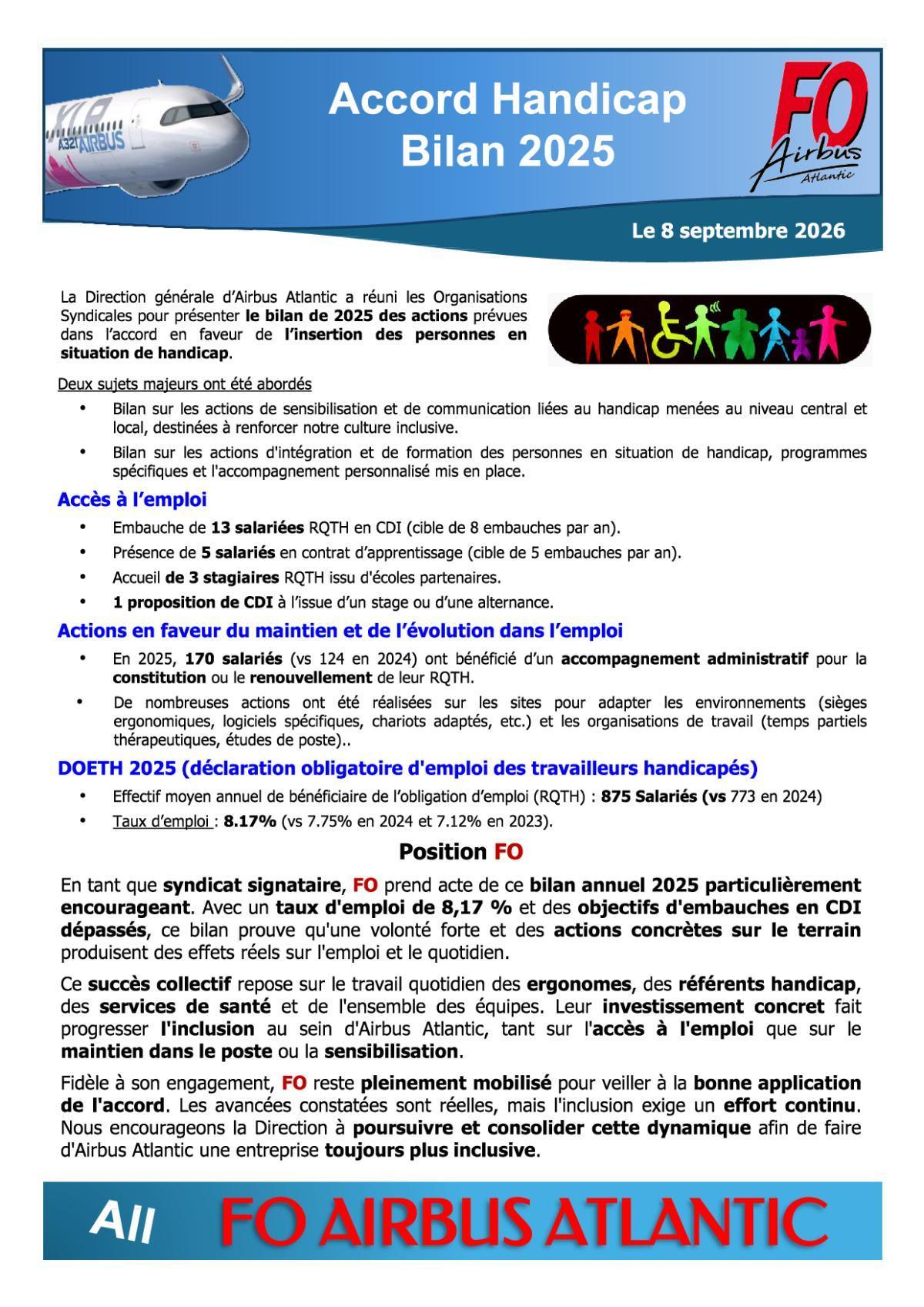 Accord Handicap - Bilan 2025