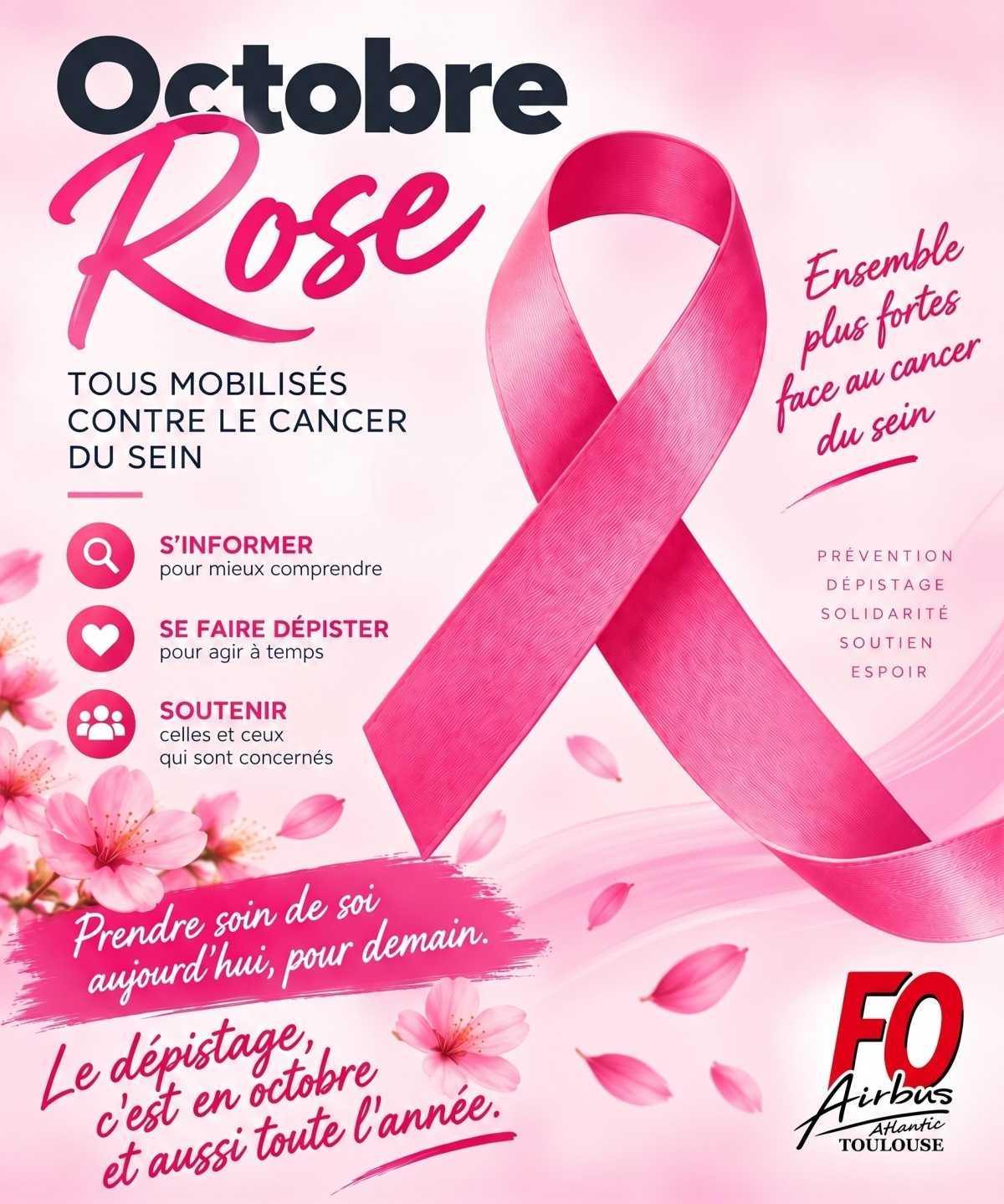 🎀 OCTOBRE ROSE | Ensemble, mobilisons-nous contre le cancer du sein