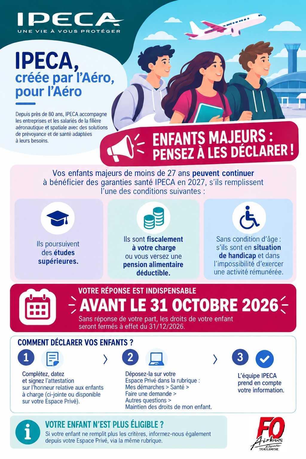 IPECA : Parents d'enfants majeurs, pensez à les déclarer !