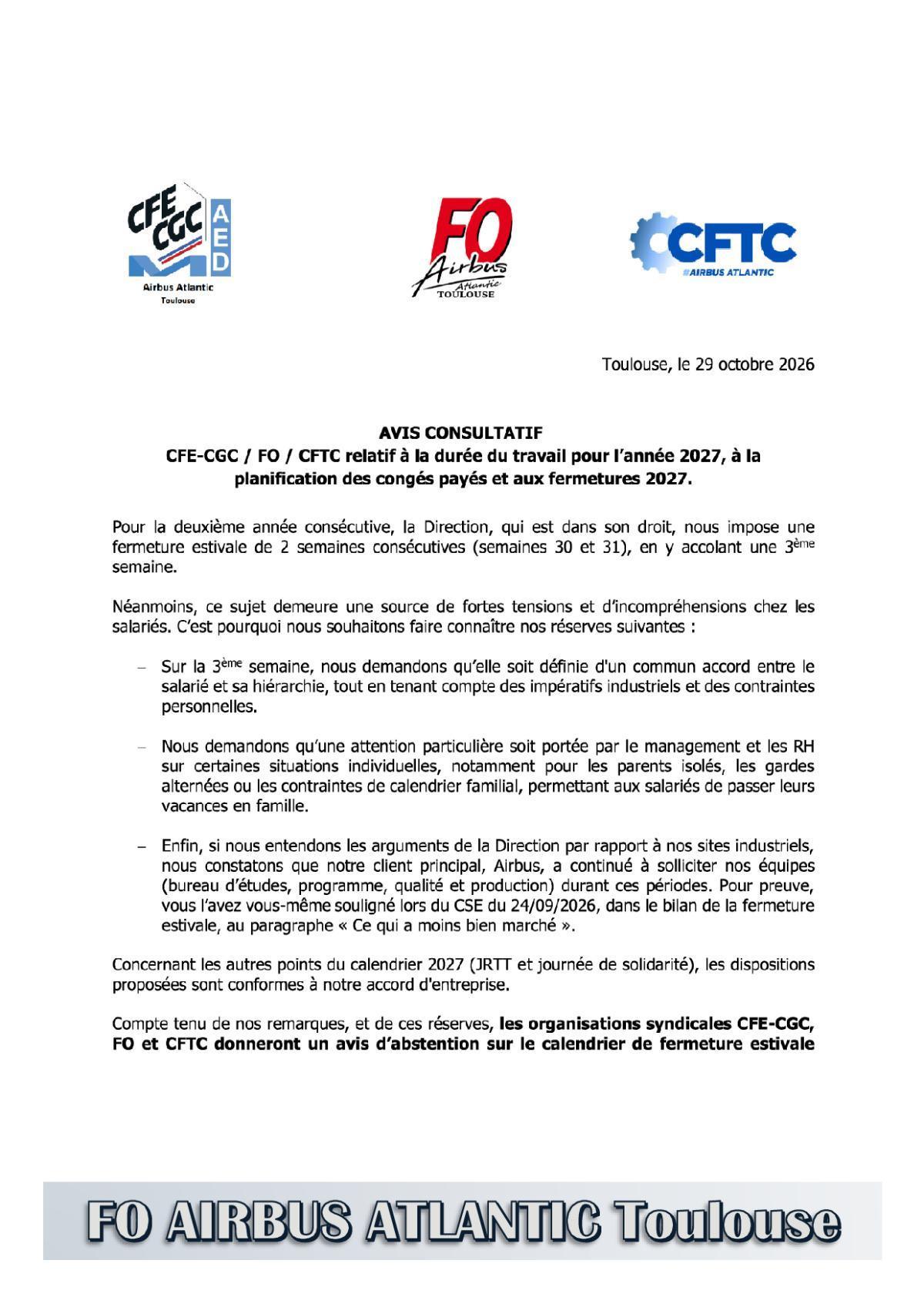 Flash Info : Compte Rendu Partiel du CSE-E du 29 octobre 2026