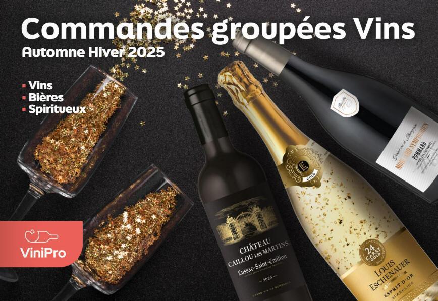 Commande groupé de vin. 