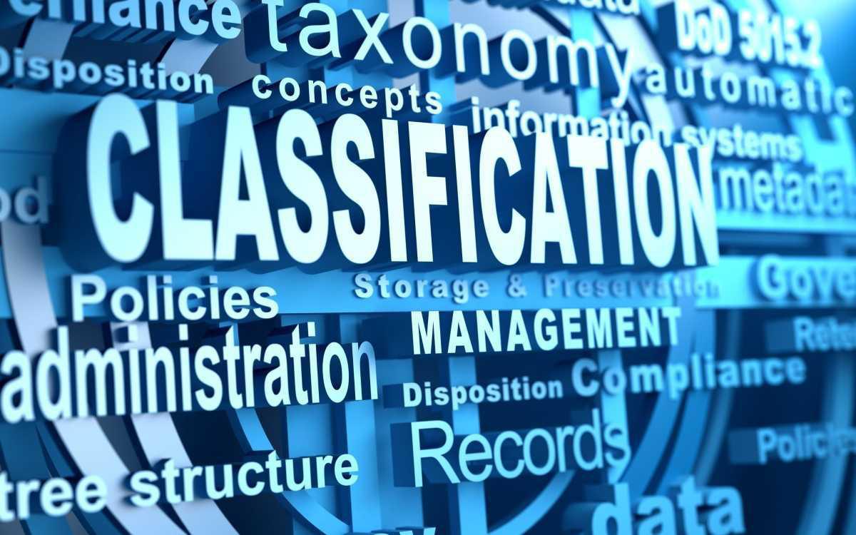 Classifications.
