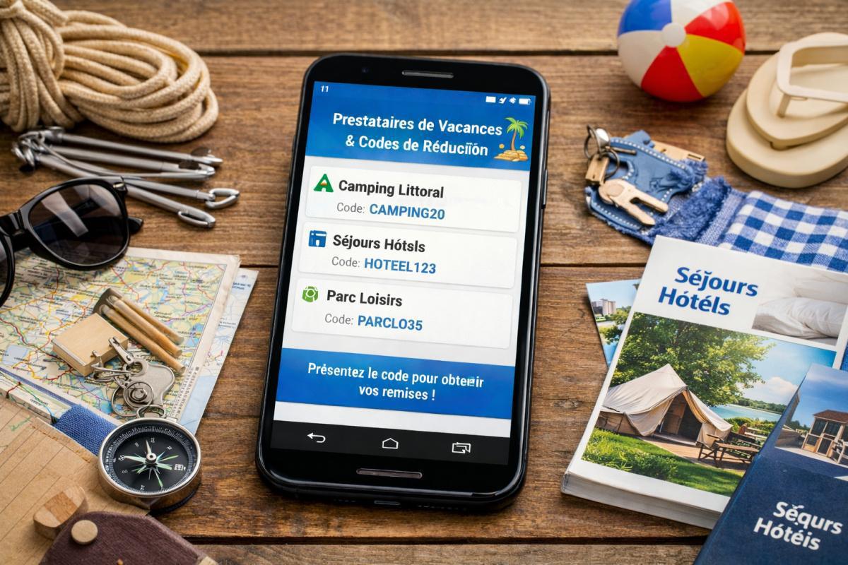 Prestataires vacances & codes réduction.