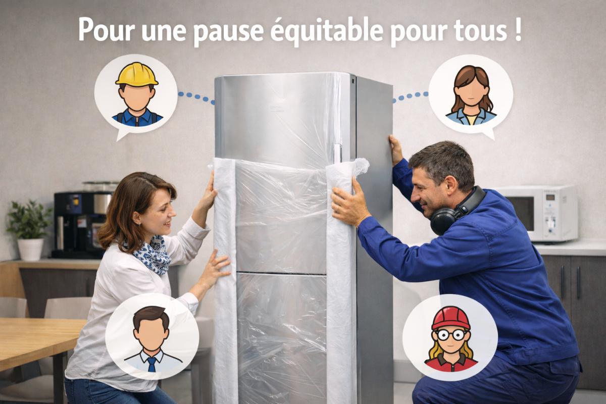 Pour des conditions de pause équitables pour tous. Pour des conditions de pause équitables pour tous.