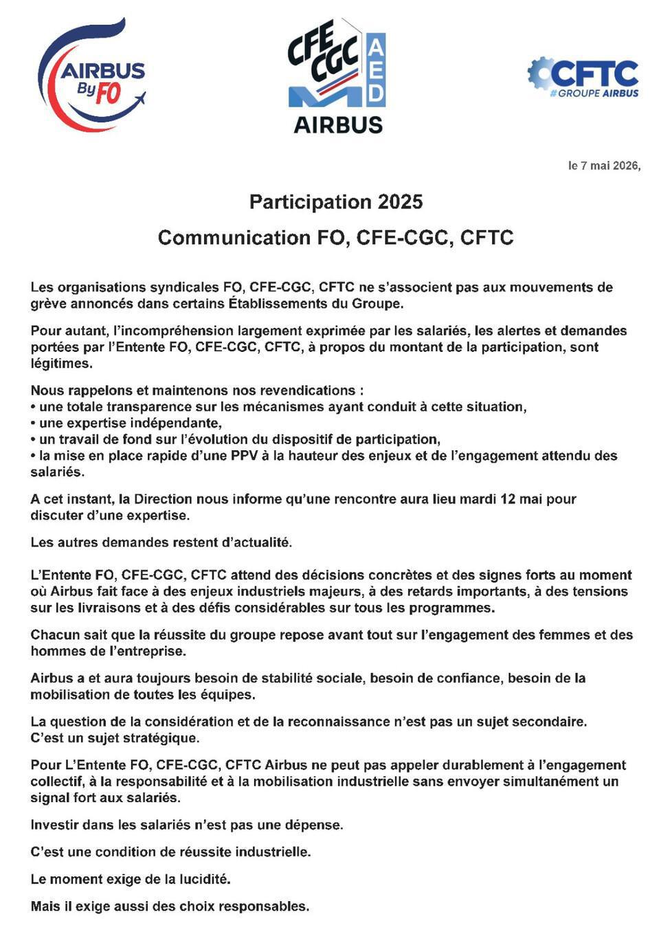 Participation 2025: En attente d'un choix responsable!