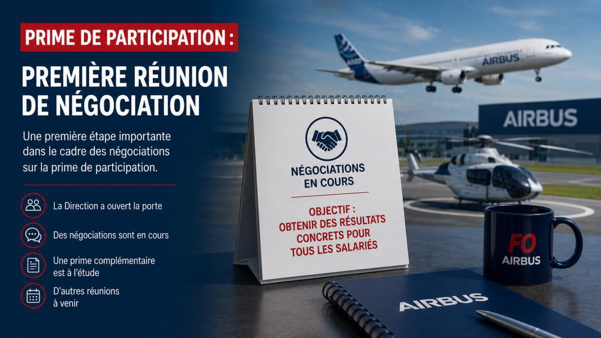 Première réunion de négociation "Accord de participation"